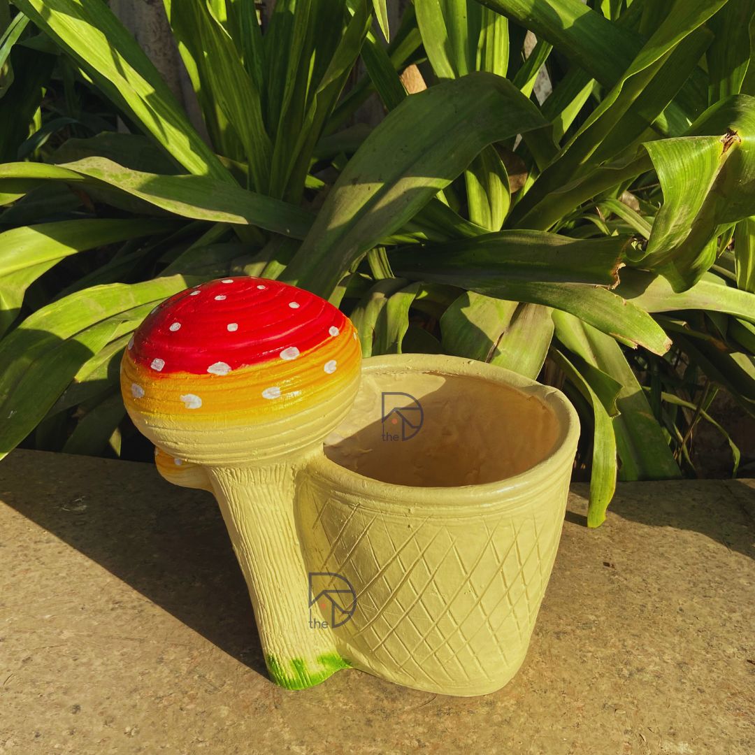 Mushroom Garden Pot