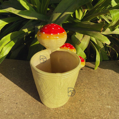 Mushroom Garden Pot