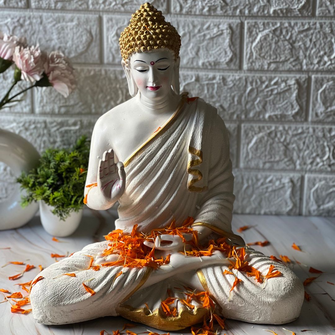 Meditating Buddha Statue 15"