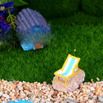 Beach Theme Miniature Chair for Tray Garden (Pack of 3)