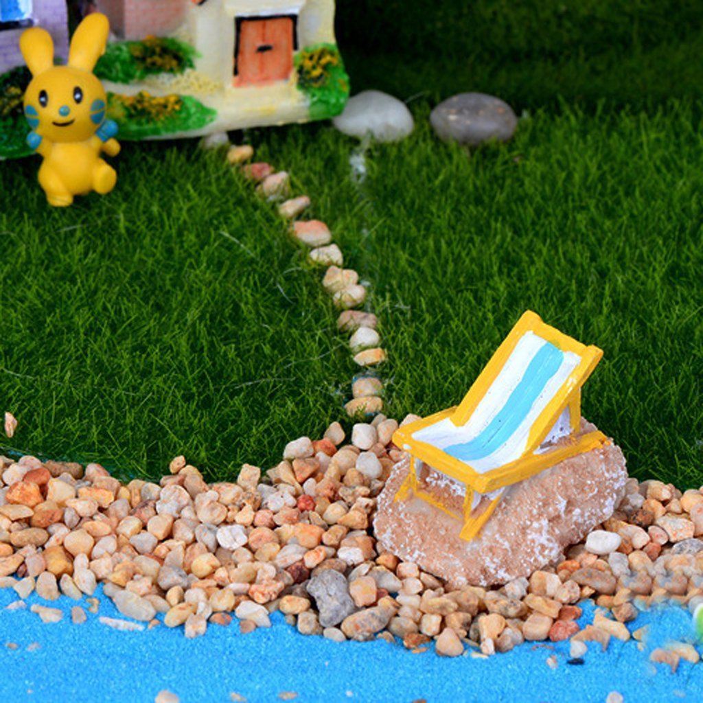 Beach Theme Miniature Chair for Tray Garden (Pack of 3)