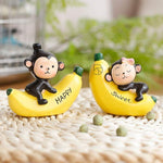 Banana Monkey Statue - The Decorshed