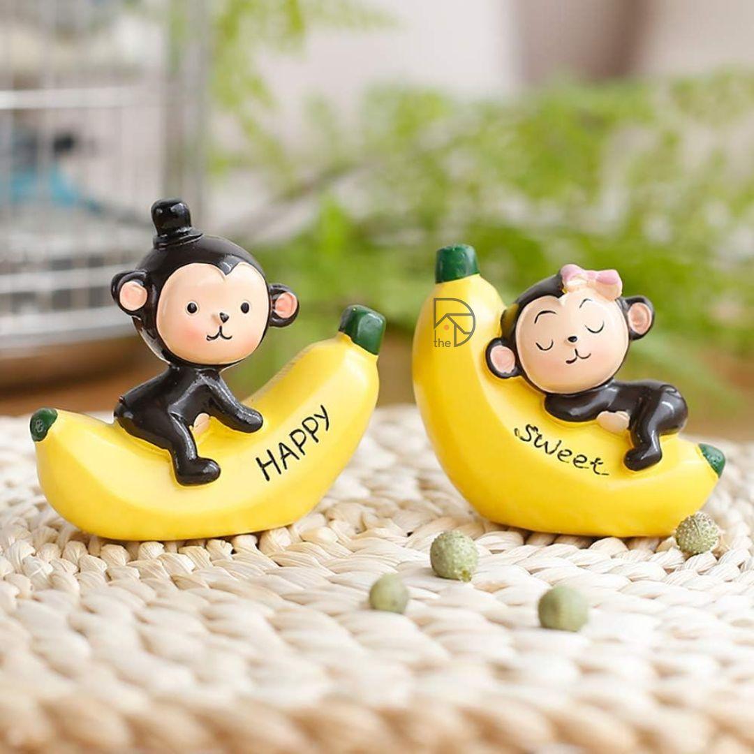 Banana Monkey Statue - The Decorshed