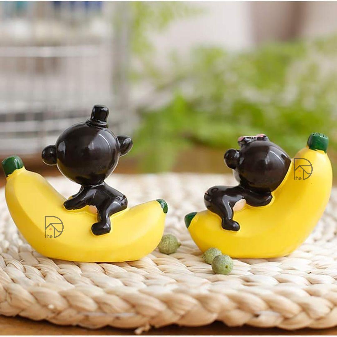 Banana Monkey Statue - The Decorshed