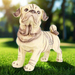 Bull Dog Family Statue - The Decorshed