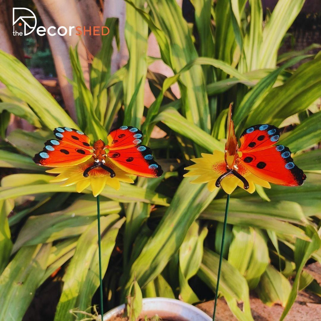 Butterfly Garden Stakes ( pack of 2) - The Decorshed