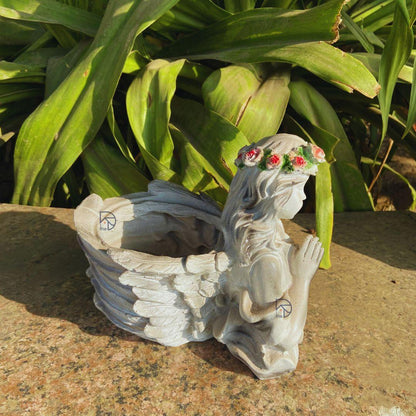 Cute Angel Pot For Graden Decor - The Decorshed