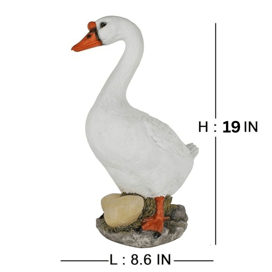 Duck with Egg - Cute Resin Duck Statue