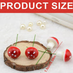 Miniature Mushroom Pin for Bonsai Tray Decor (Pack of 10)