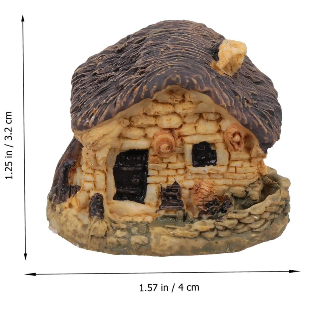 Miniature House for Fairy Garden Tray Decor (Pack of 2)
