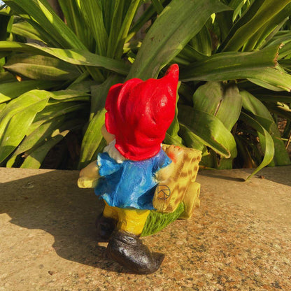 Gnome Push Cart Planter & Pot - The Decorshed