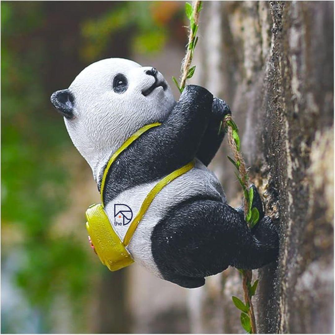 Hanging Climbing Panda - The Decorshed