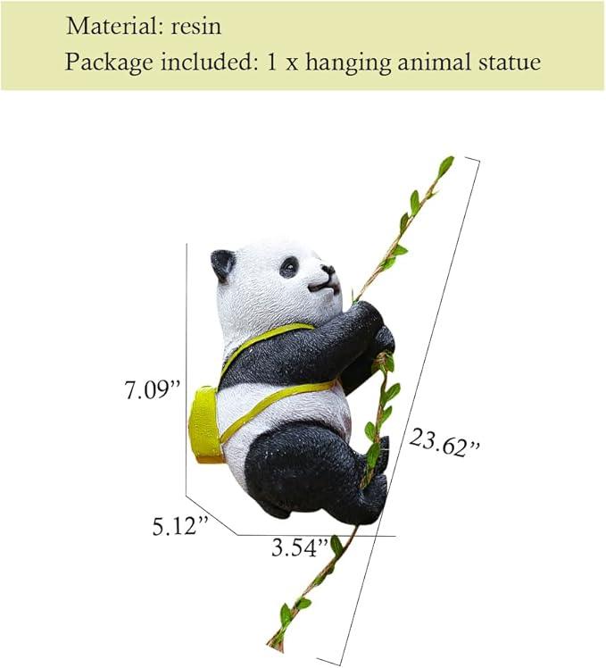 Hanging Climbing Panda - The Decorshed