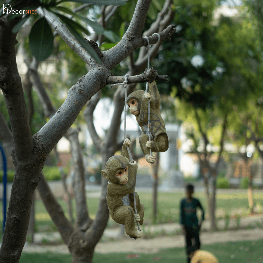 Hanging Monkey Figure - The Decorshed