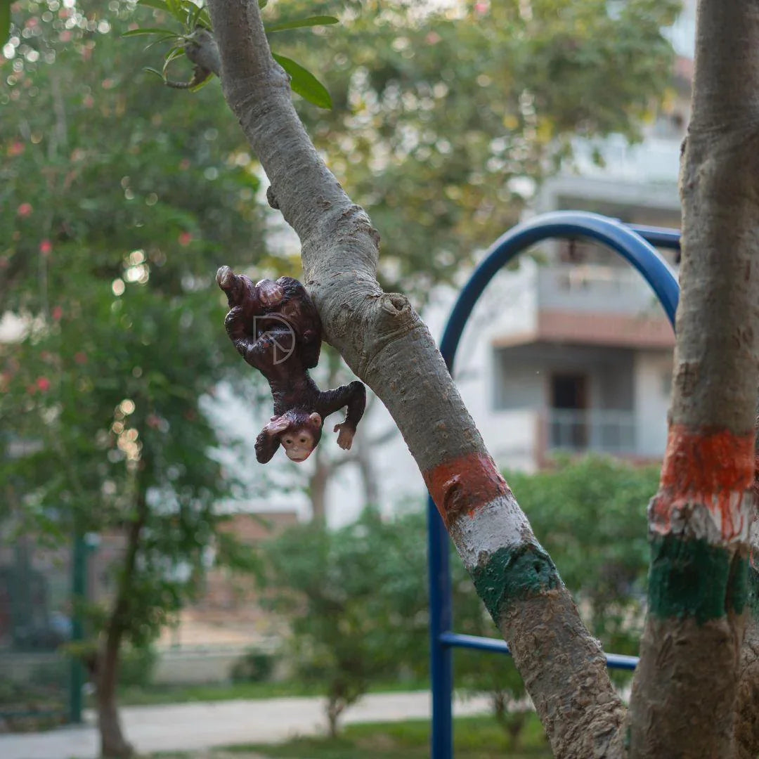 Hanging Monkey on Tree - The Decorshed