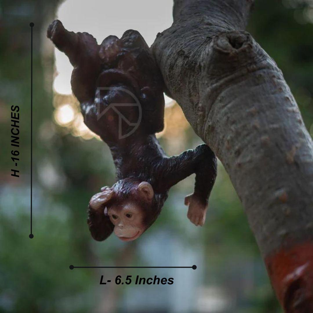 Hanging Monkey on Tree - The Decorshed