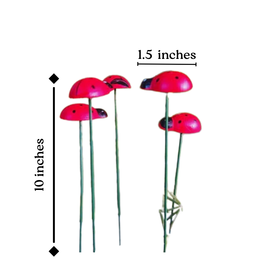 Ladybug Garden Stakes