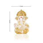 Gold Plated Ganesha Idol for Home & Office Decor