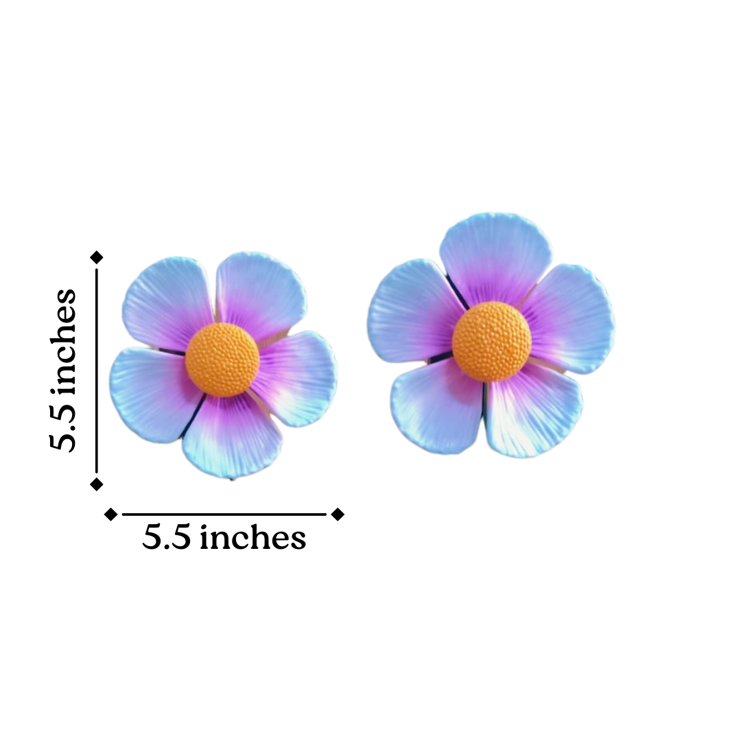 Poppy & Cosmos Flower Garden Stake | Plant Pot Stakes (Set of 2)