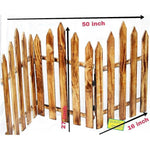 Wooden Garden Grill & Room Divider – 3-Panel Classic Folding Fence for Indoor & Outdoor Use