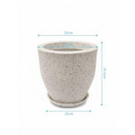Indoor Unbreakable Pot & Planter, Luxury look, Roto Fiber Moulded pot