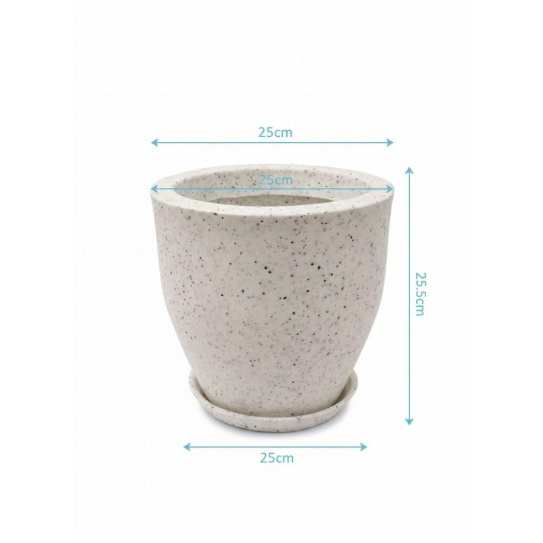 Indoor Unbreakable Pot & Planter, Luxury look, Roto Fiber Moulded pot