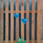 Blue Bird Garden Stake | Resin Bluebird Figurine for Pot & Outdoor Decor – Pack of 2