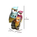 Owl Family Showpiece