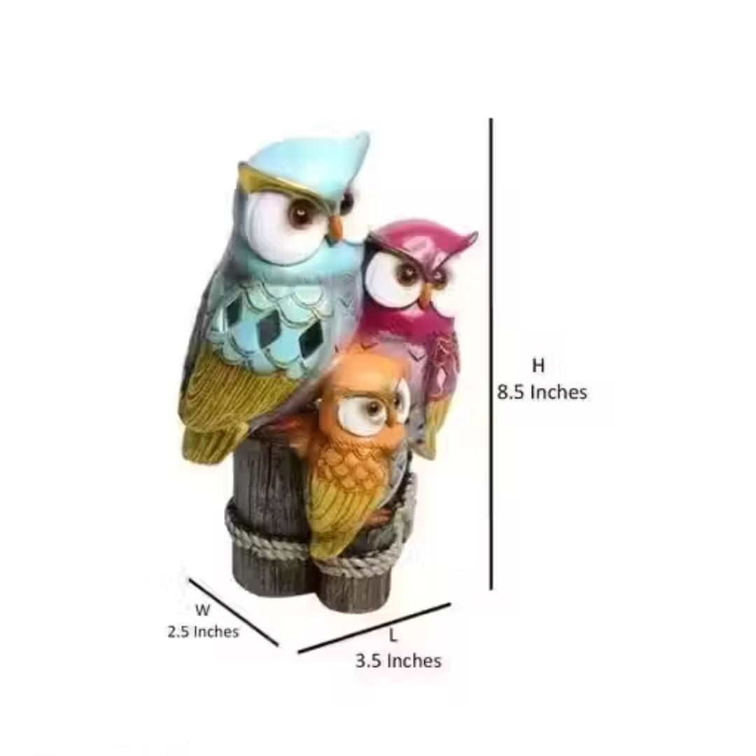 Owl Family Showpiece