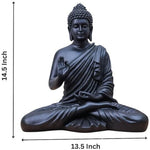 Black Tranquil Buddha Statue (15 inch)