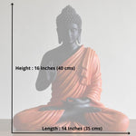 Harmony Orange Blessing Buddha Statue (15 inch)
