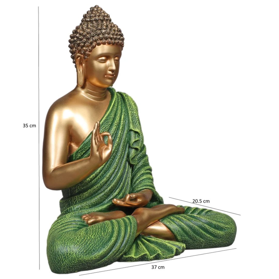 Green Buddha Statue