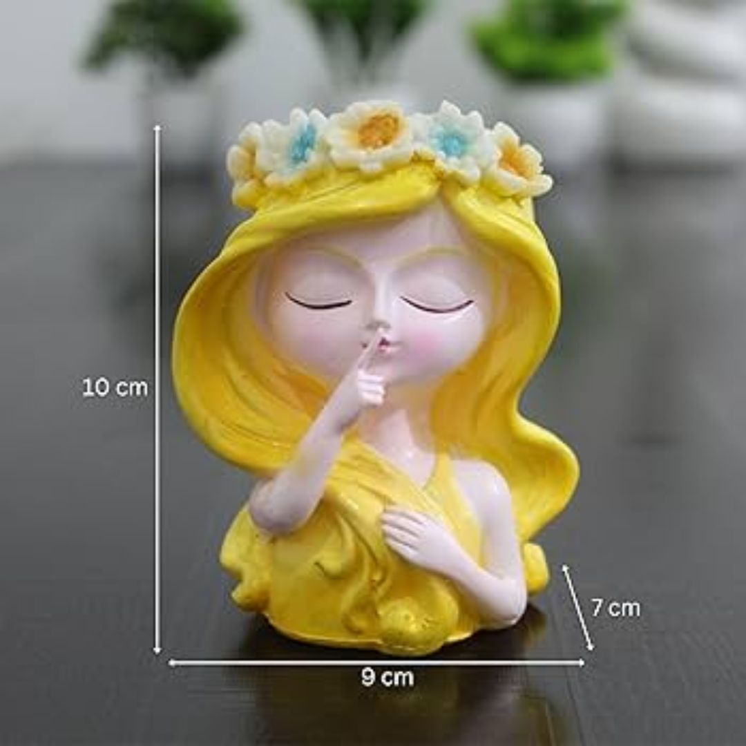 Cute Fairy Girl Garden Statue Resin Decorative Figurine