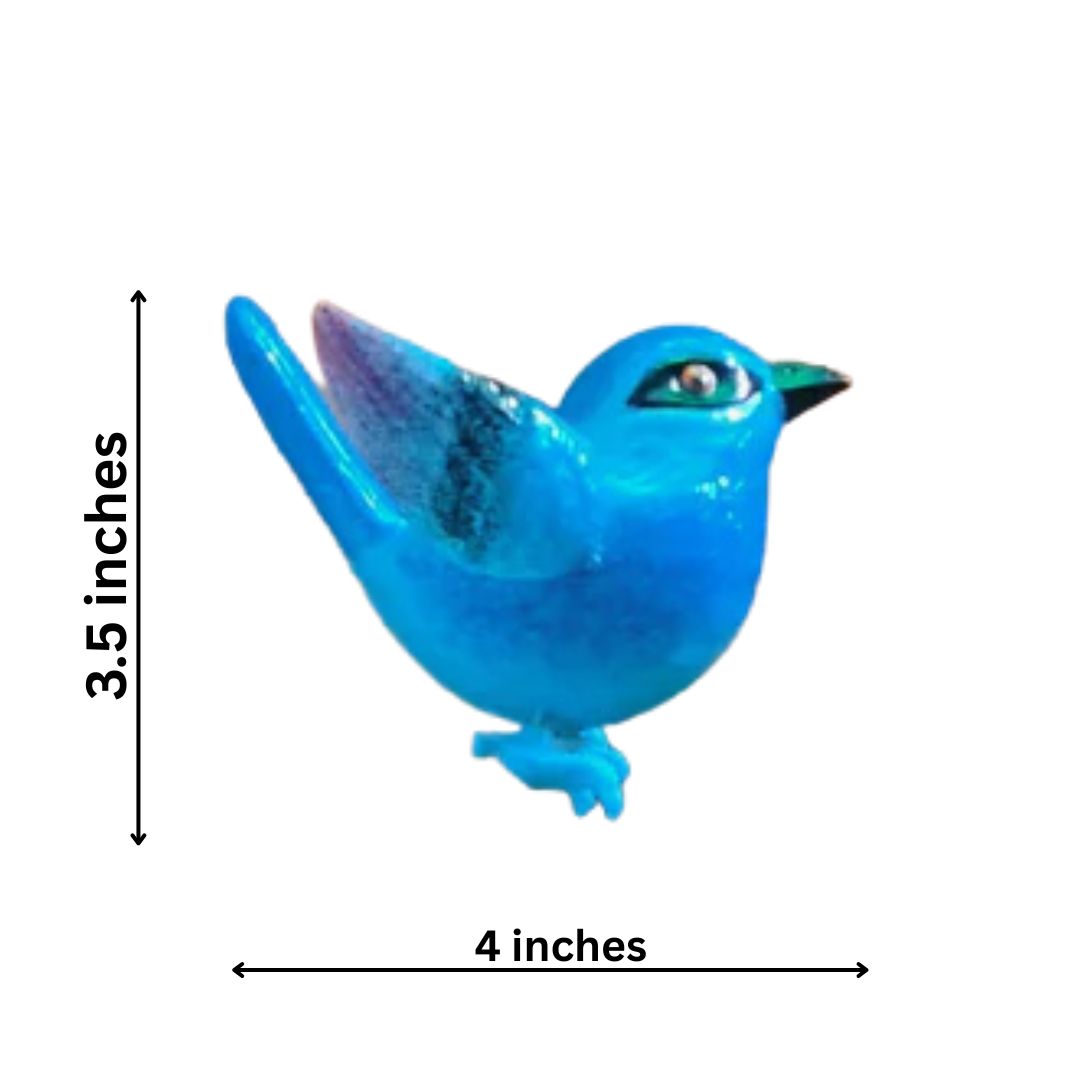 Blue Bird Garden Stake | Resin Bluebird Figurine for Pot & Outdoor Decor – Pack of 2