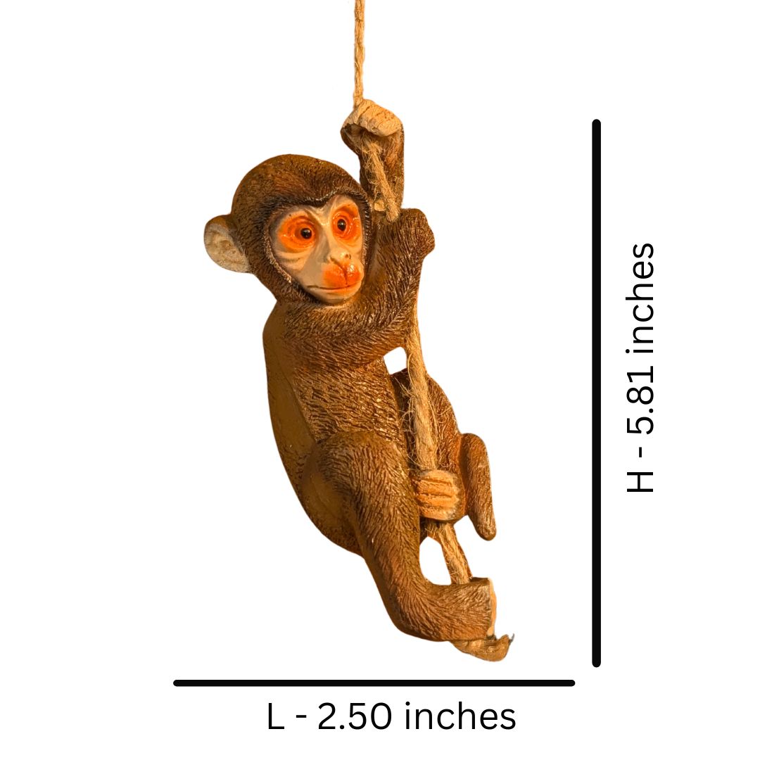 Cute Monkey Rope Hanging Decor