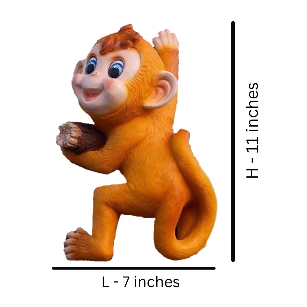 Cute Climbing Monkey Wall Decor