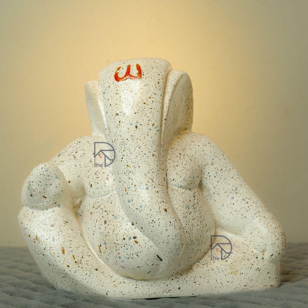 Lord Ganesha for home decor and table decor (White) - The Decorshed