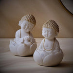 Marble Buddha Idol (Set of 2) - The Decorshed