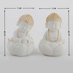Marble Buddha Idol (Set of 2) - The Decorshed