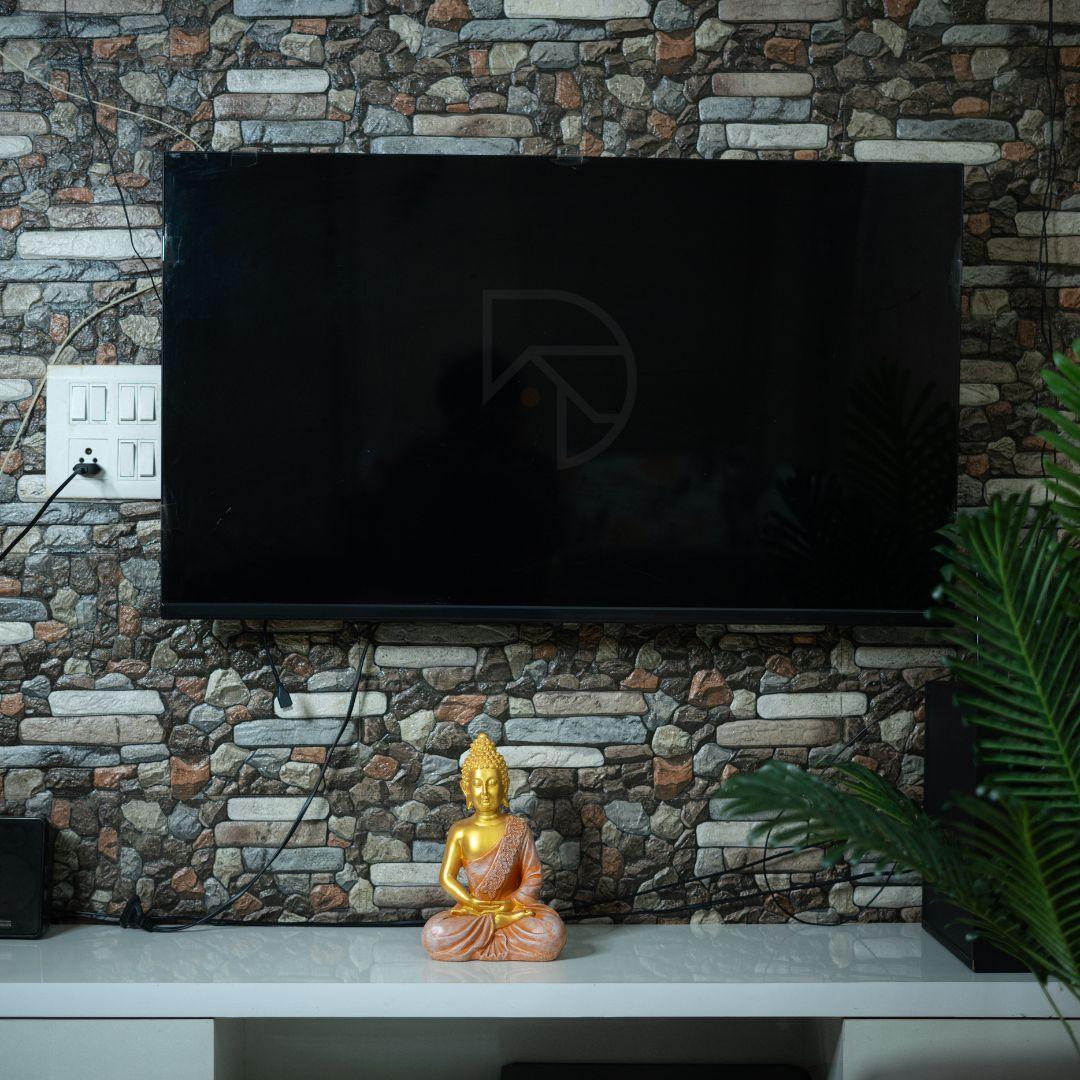 Meditating Buddha Statue (Golden) - The Decorshed