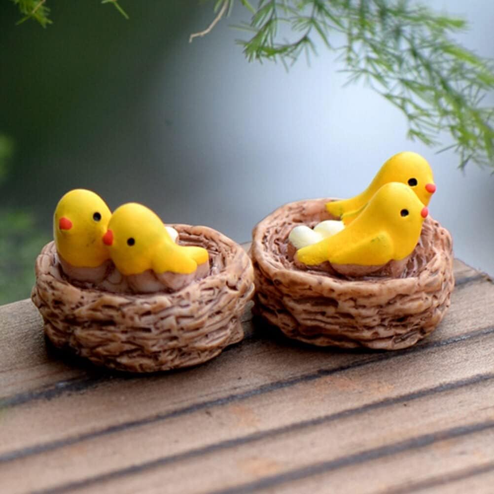 Miniature Bird Nest for Bonsai Decor (Pack of 10)