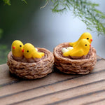 Miniature Bird Nest for Bonsai Decor (Pack of 10)