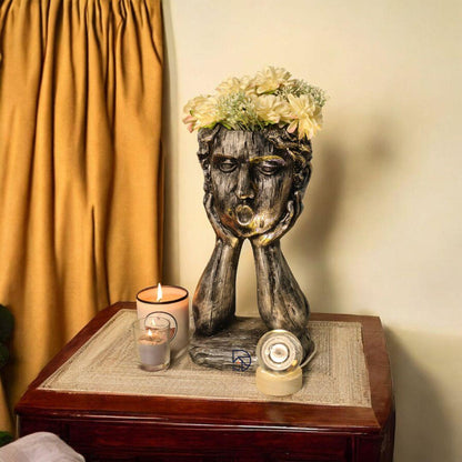 Modern Art Head Planter - The Decorshed
