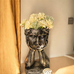 Modern Art Head Planter - The Decorshed