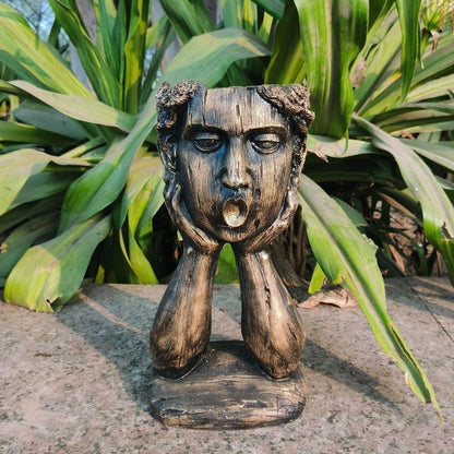 Modern Art Head Planter - The Decorshed
