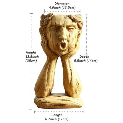Modern Art Head Planter - The Decorshed