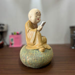 Monk Statue For Table Decor - The Decorshed