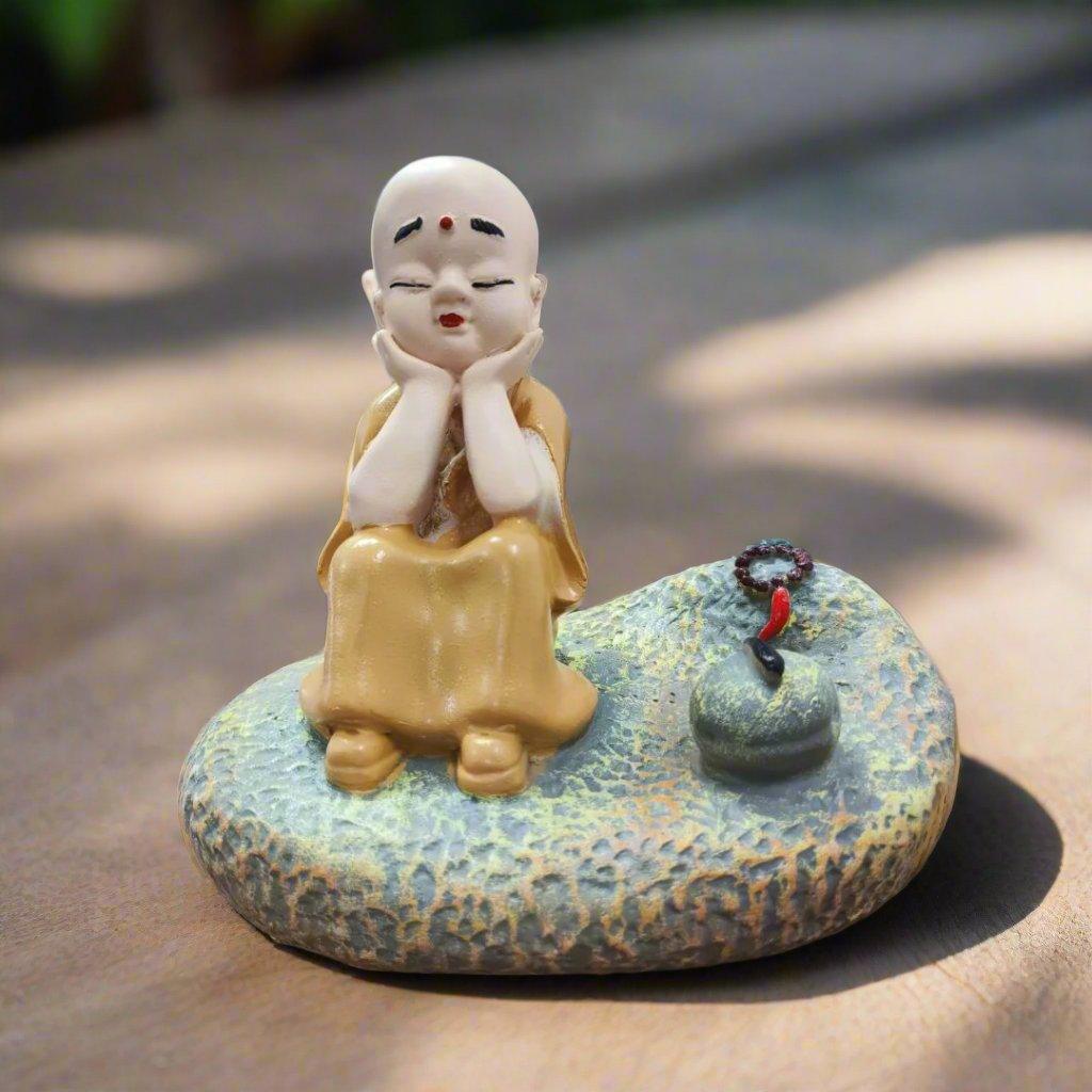 Monk Statue For Table Decor - The Decorshed