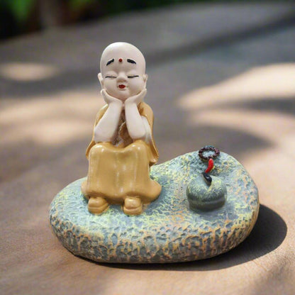 Monk Statue For Table Decor - The Decorshed