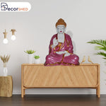 Pink & White Buddha Figurine 15" - The Decorshed